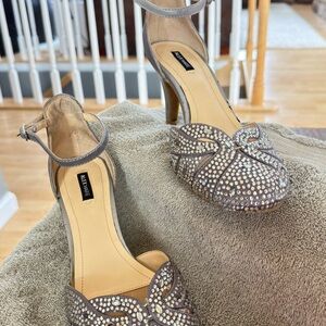 Alex Marie Sparkling Silver Heels